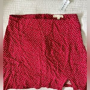 Pacsun La Hearts red mini skirt